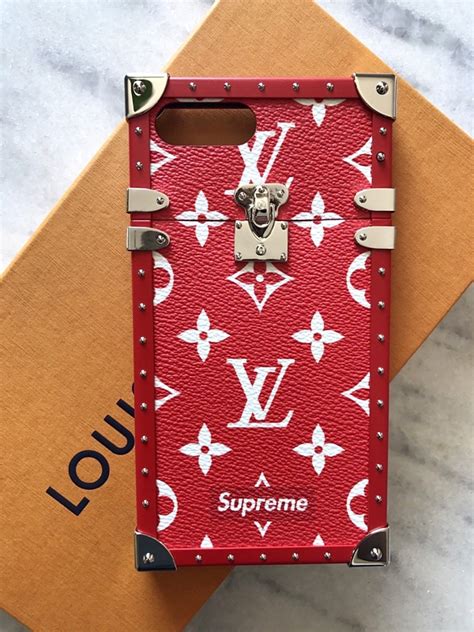 supreme louis vuitton eye trunk phone case 7 plus fake|false louis vuitton.